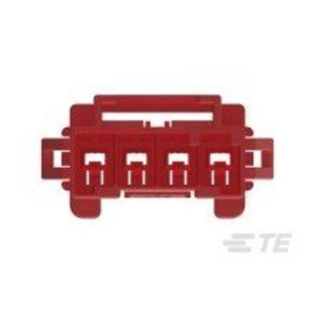 Te Connectivity Ptl 1X4 Cap Panel Mt Hitemp Key B Red 6-1971772-4